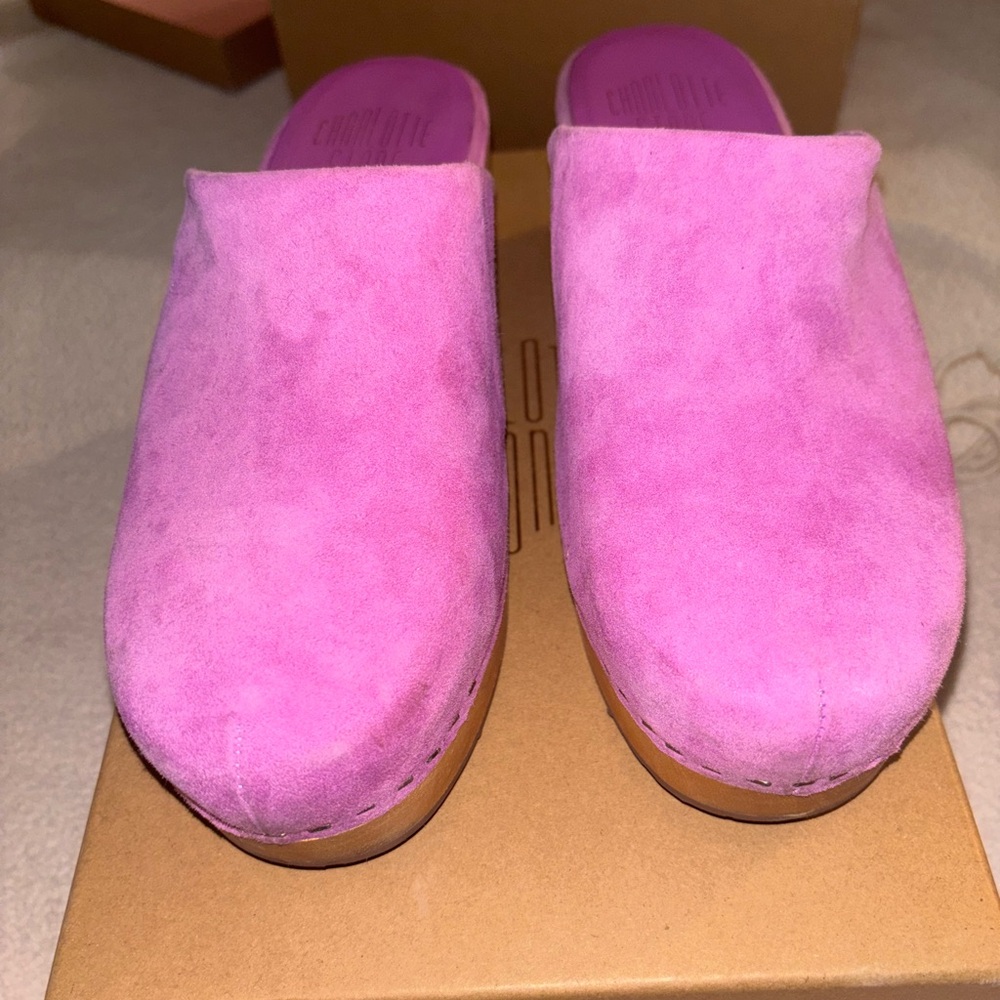Purple Clogs charlotte Stone size 8